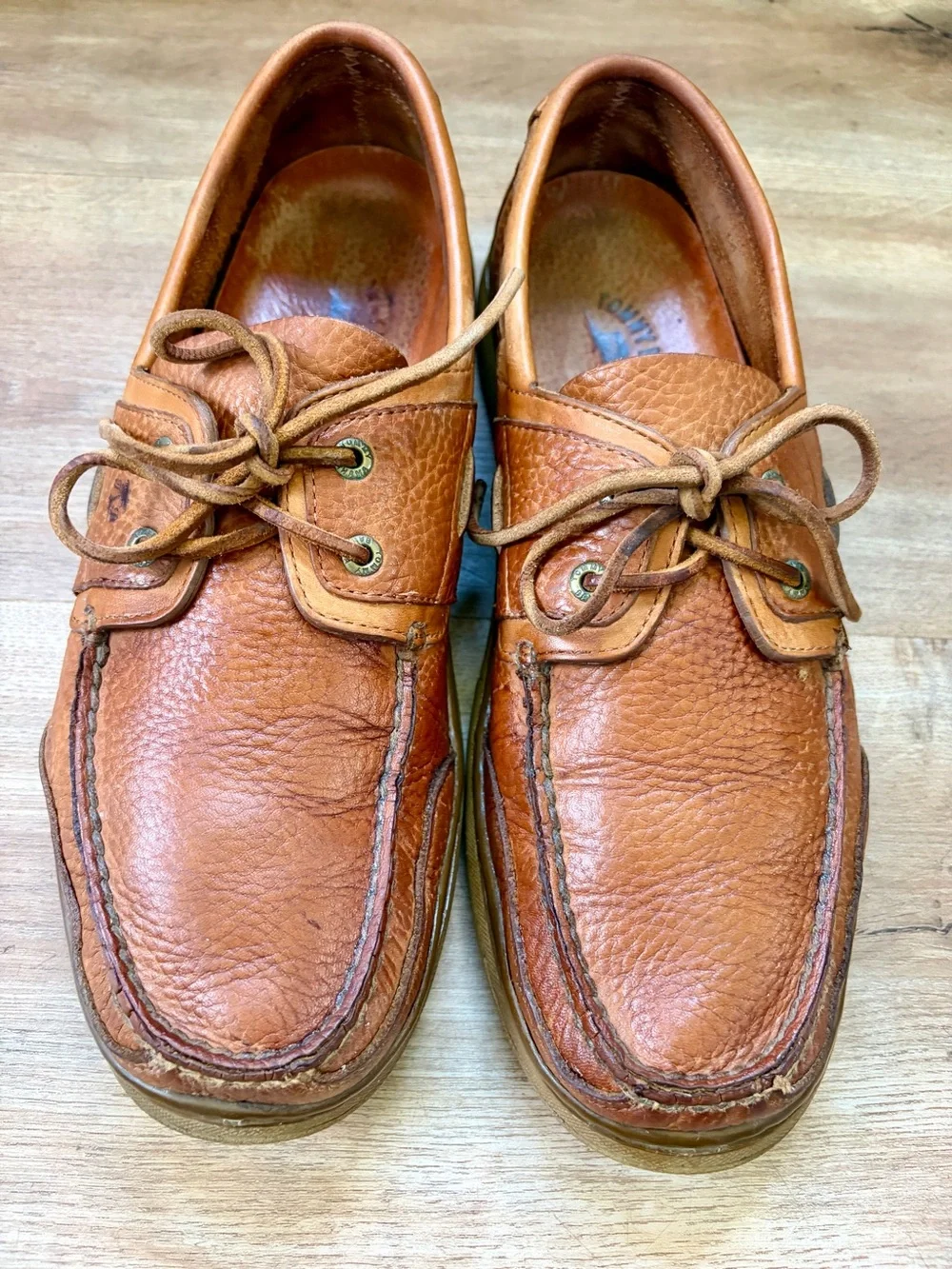 Tommy Bahama Tan Leather Boat Shoes 11 Fall